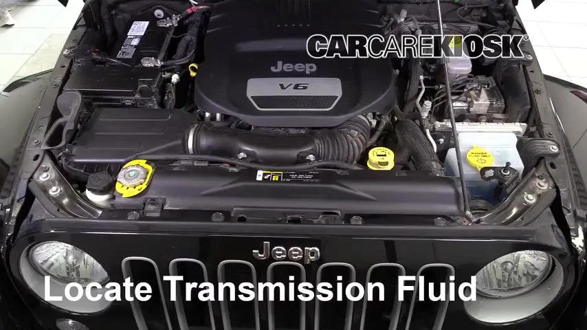 2018 Jeep Wrangler JK Unlimited Sahara 3.6L V6 Liquide de transmission Rajouter du liquide